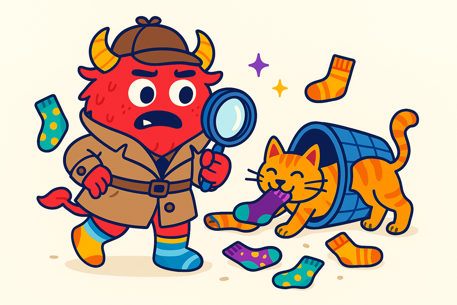 The Great Sock Heist: Linty’s Guide to Missing Socks | SoxyBeast – The ...