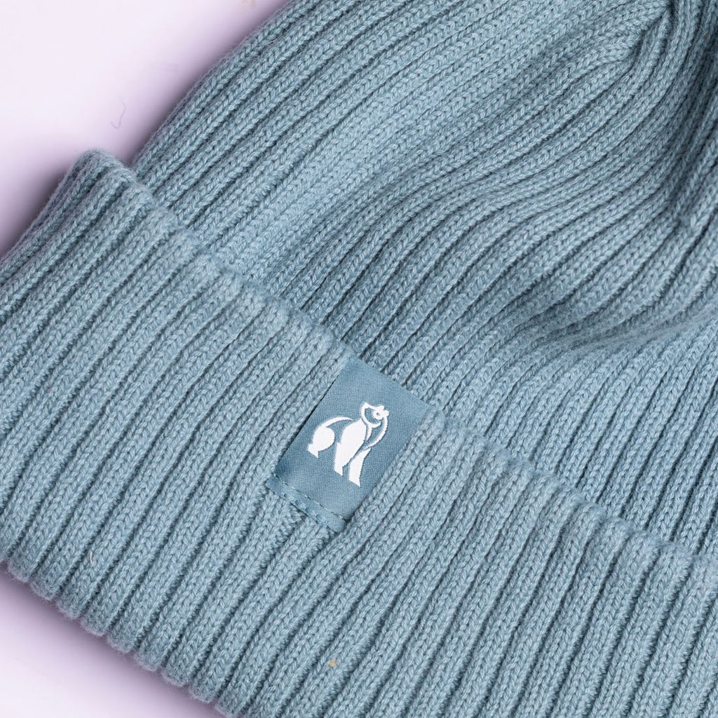 Organic Cotton Beanie - Turquoise