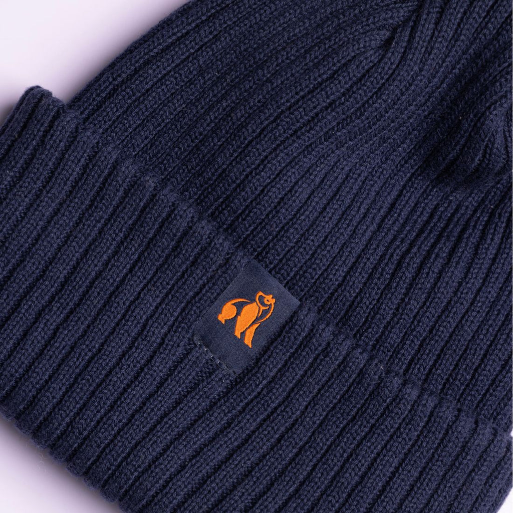 Organic Cotton Beanie - Navy