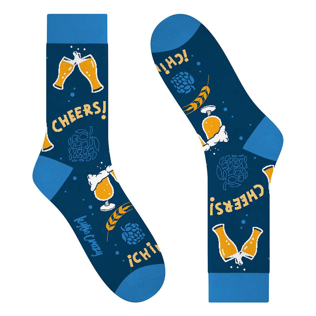 a pair of Hops & Glory socks